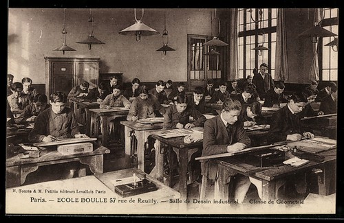 Cpa paris ecole boulle - boulle,, 57