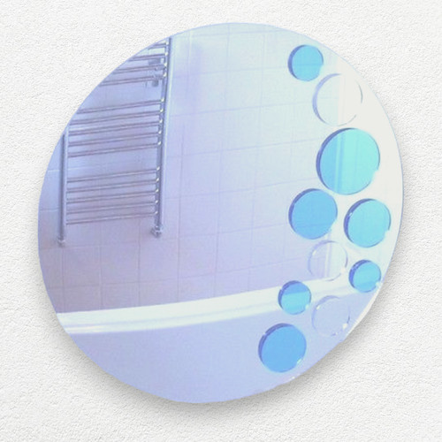 Blu argento bolle forma di - e, a