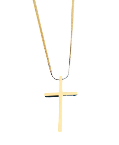 Collana con crocifisso per - collana,
