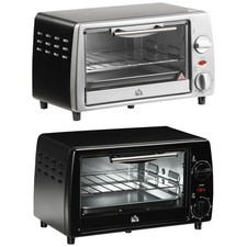 HOMCOM Fornetto Elettrico 10L Temperatura 100-230°C Timer 60min Teglia e Griglia