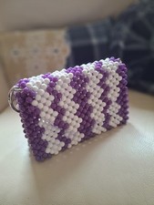 Borsa Donna In Perline Acrilici Fatta A Mano