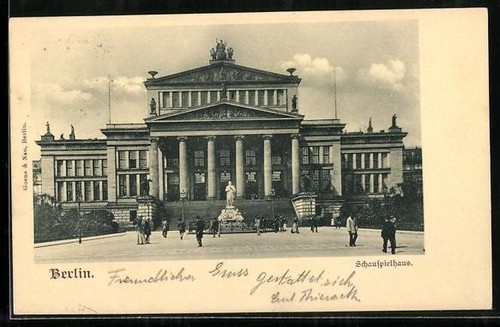 Cartolina berlino teatro - berlino,,