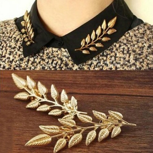 Paio spille delicate foglie - delicate,