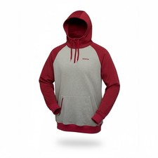 Burton Snowboard Rosso/Marrone DryRide Quarter Zip Felpa con Cappuccio Pullover Uomo Taglia L