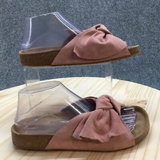 Sandali Jeffrey Campbell donna 37 slip on slide pelle rosa punta aperta annodati