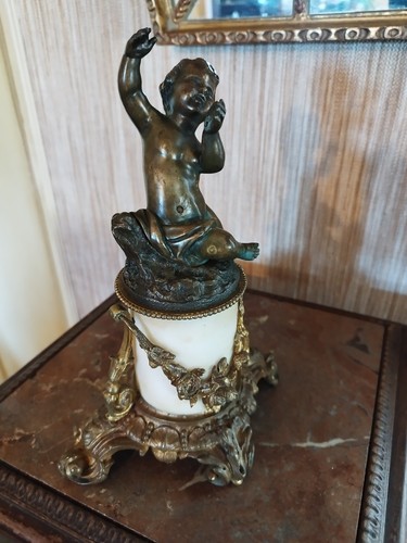 Statuette putto bronze du - statuette,