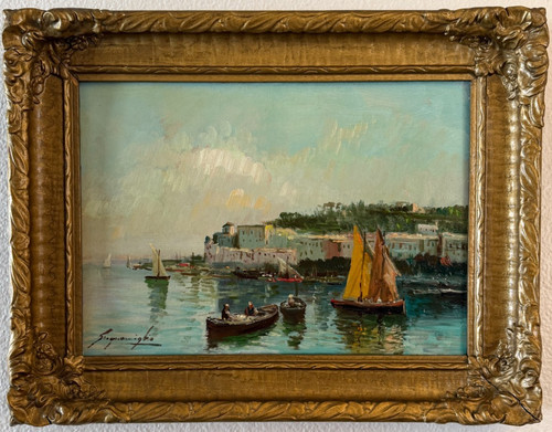 Antico dipinto olio italiano