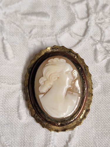 Spilla metallo cammeo - cammeo, ritratto