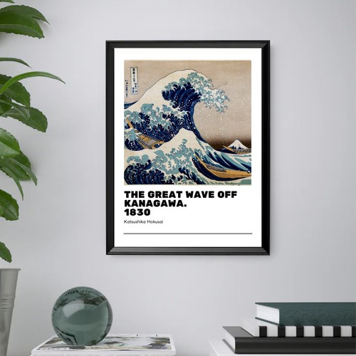 Hokusai quadro moderno arte - hokusai,