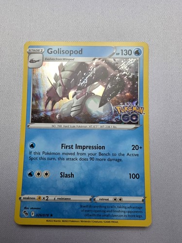 Golisopod holo raro pokemon - holo, go