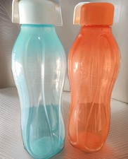 tupperware 2 Ecobottiglie  Da 500 ML Bottiglie Rotonde Tappo A Vite