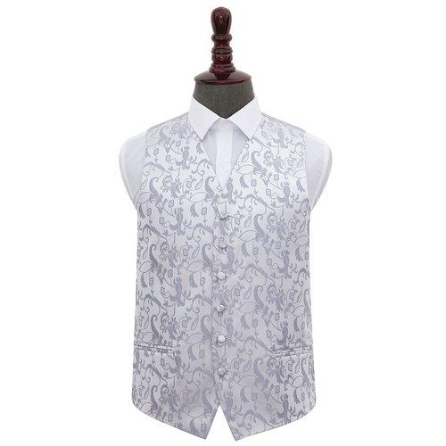 Gilet smoking argento - , tessuto