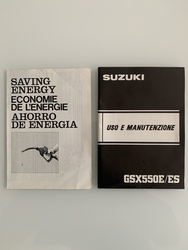 Suzuki 550 es - suzuki, libretto