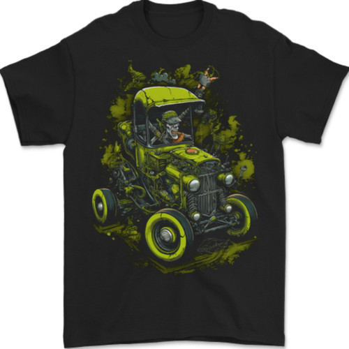 Zombie hot rod halloween - hot,