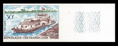 Central africa rep 1968 - central, imperf
