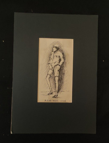 Antico disegno china firmato - disegno, a