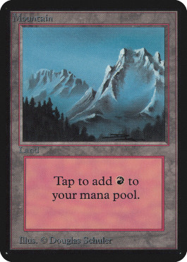 Magic mtg mountain alpha - mtg,