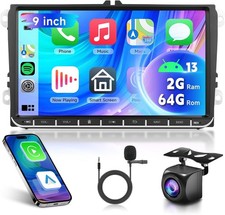 Autoradio 2 Din Per VW Golf 5 6 Polo Passat Skoda Touran Tiguan Seat Con Carplay