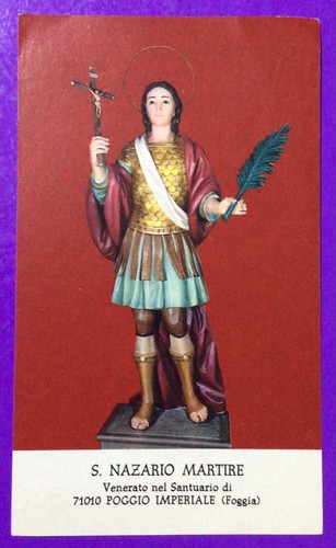 Santino holy card san nazario - santino, card,
