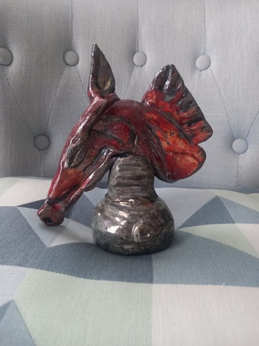 Scultura testa cavallo