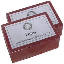 Lotus Sapone Naturale 2 X 125g Fragranza Soap di Glicerina Song of India