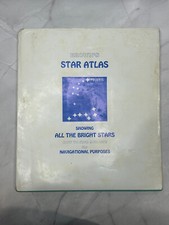 Vintage 1977 BROWNS STAR ATLAS All Bright Stars Find & Use Navigational Purposes