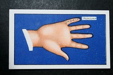 FORTUNE TELLING Forth Finger cartolina d'epoca anni '30 LE02