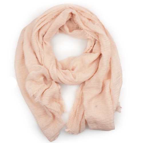 Sciarpa donna rosa cipria