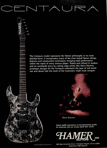 Chitarra steve stevens - chitarra, hamer