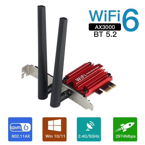 Wifi pce ax3000 pcie - wifi, scheda
