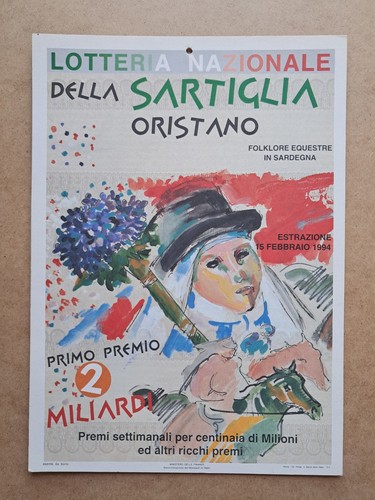 Locandina lotteria della
