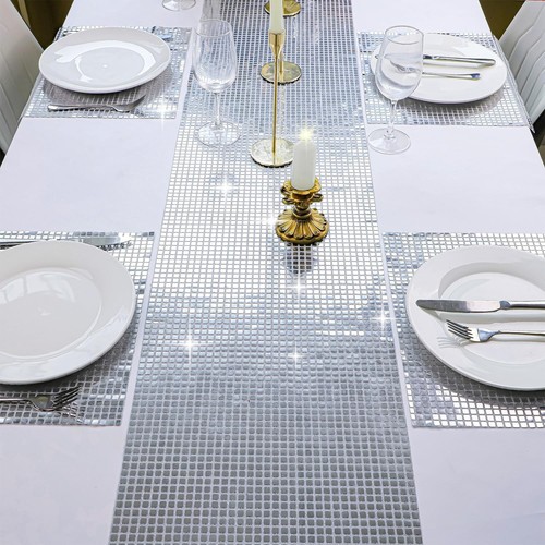 Mirror silver glitter - glitter, table