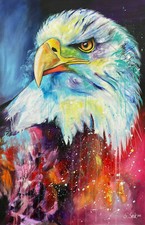 Quadro astratto ARTISTA ORIGINALE 75 cm x 115 cm moderno XXL quadri - ARTE ESCLUSIVA