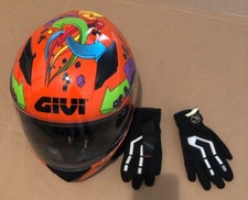 Casco GIVI integrale bimbo taglia YM e guanti bimbo nuovi