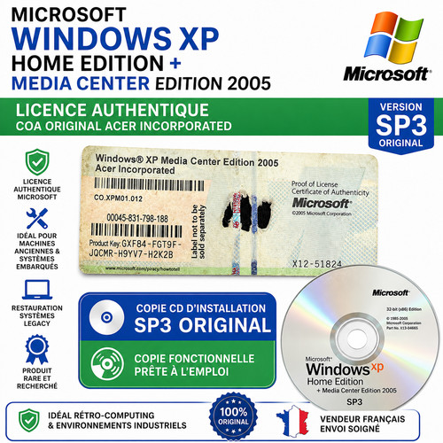 Licence windows media - xp,