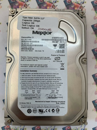 Hard disk usato - sata, 3,5"