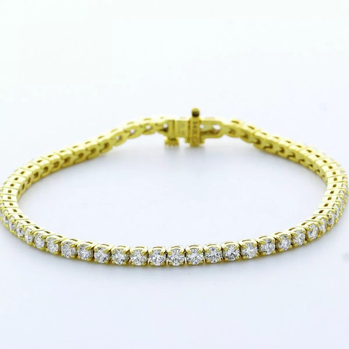 Bracciale tennis classico oro - bracciale,
