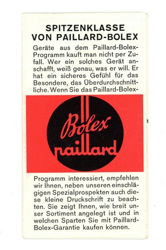 Brochure bolex cinecamere - brochure,