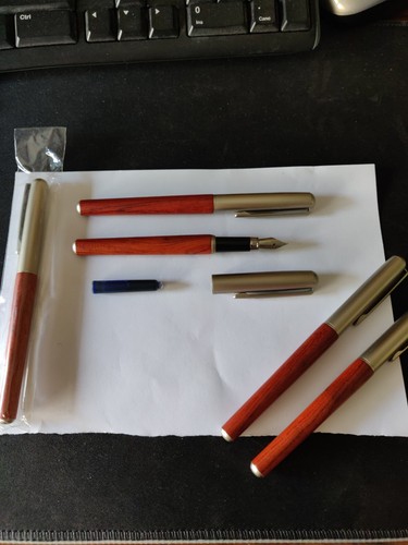 Penna stilografica legno - legno, e