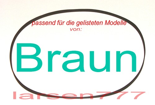 Cinghia trasmissione braun - cinghia,
