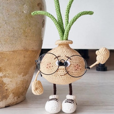 Amigurumi Crochet Onion Doll