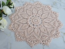 Crocheted cotton doily - crocheted,