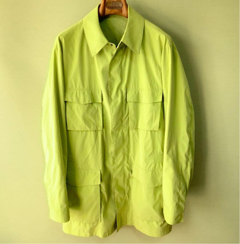Giacca safari isaia verde lime - giacca,
