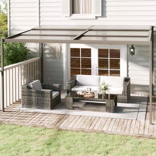 Gazebo con tetto antracite - tetto,
