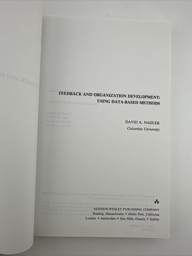 Feedback and organization - feedback,