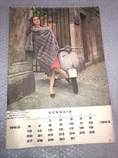 PUBBLICITÀ VESPA PIAGGIO : CALENDARIO ORIGINALE DEL 1963