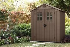 BOX CASETTA KETER DARWIN 6X4 GIARDINO EFFETTO LEGNO NATURALE MARRONE