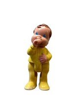 Vintage Fisher Price Loving Family Giallo Bambino Ragazzo Succhia Pollice VEDI FOTO