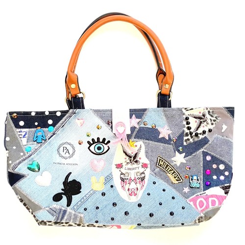 Borsa jeans fatta - , tote