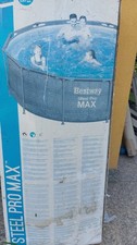Bestway Steel Pro MAX 5614X Piscina Fuori Terra Rotonda Effetto Legno 366 x...